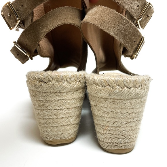 Vintage (no brand) Suede Wedge Espadrilles Sandals - Picture 5 of 7